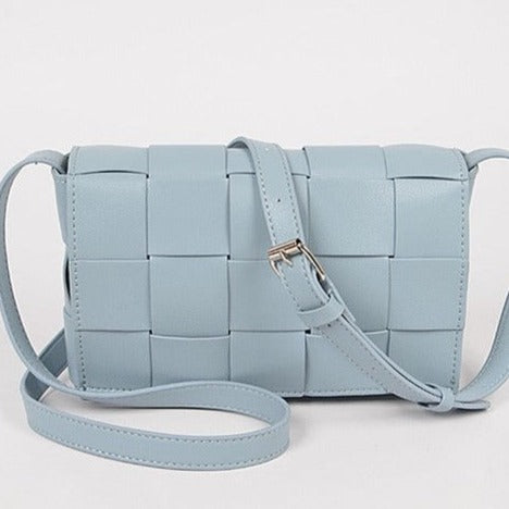 Blue Weave Handbag