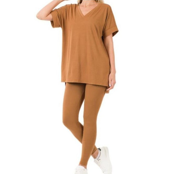 Relaxed Camel Legging Set