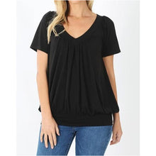  Black V Neck Top Curvy