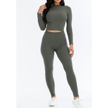  Crop Top Legging Set