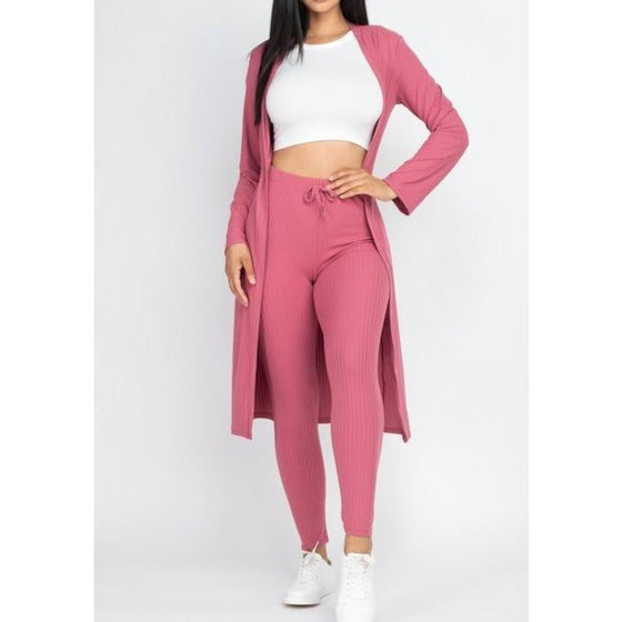 2 Piece Cardigan Legging Set