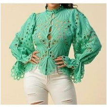  Lace Top with Belle Sleeve