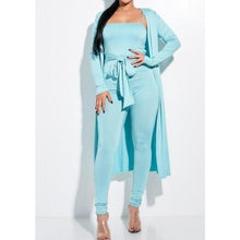  Mint Cardigan Jumpsuit Set