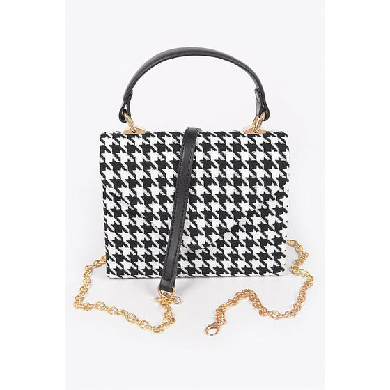 Houndstooth Handbag