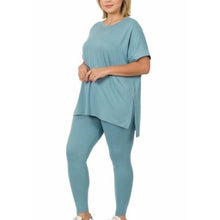  Relaxed Blue  Legging Set Curvy